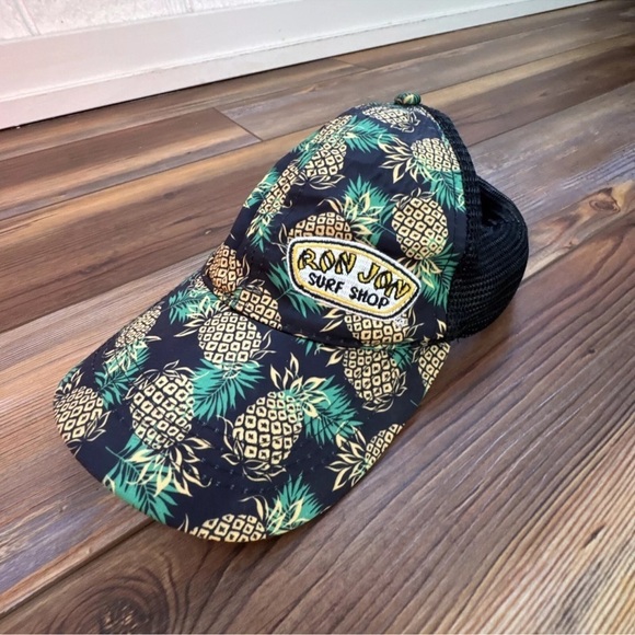Ron Jon Surf Shop Snapback Logo Graphic Trucker Hat Pineapple - Picture 4 of 4
